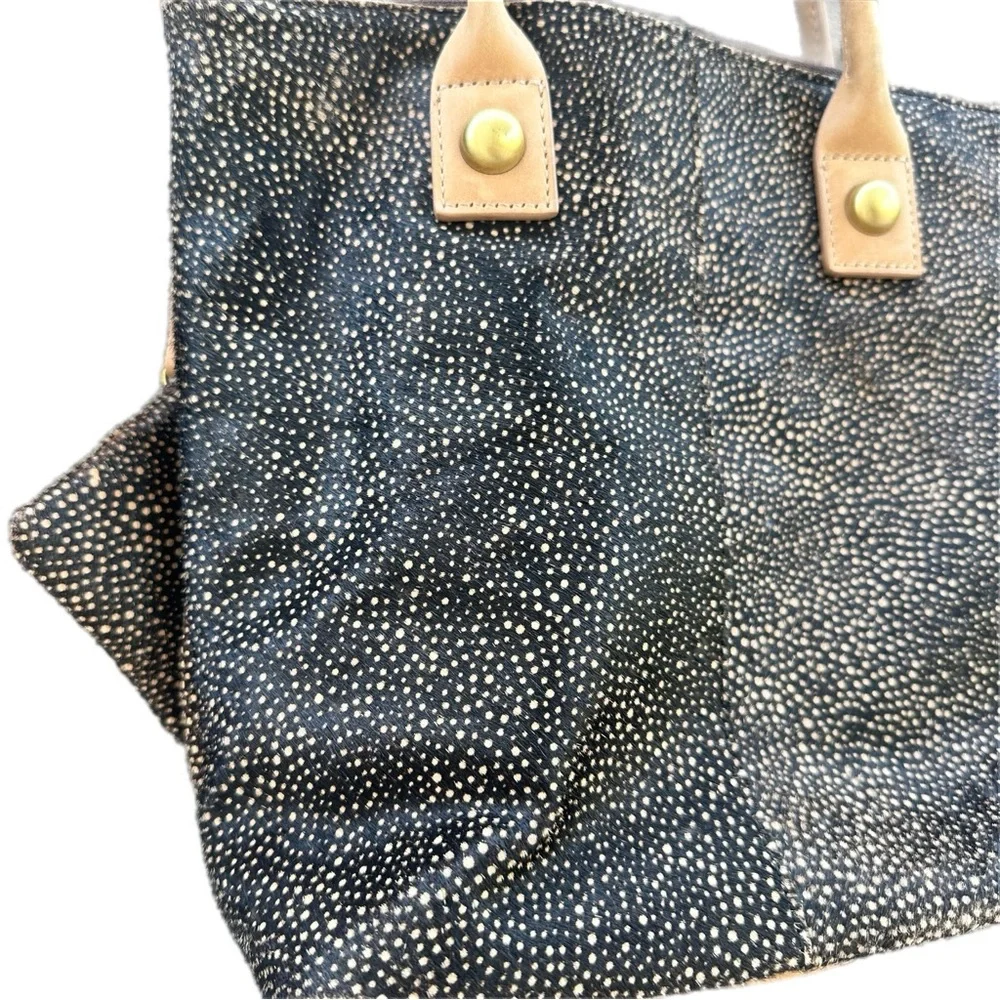 Miss Albright Hair-On Hide Leather Satchel Crossbody/Shoulder Bag-adjustable